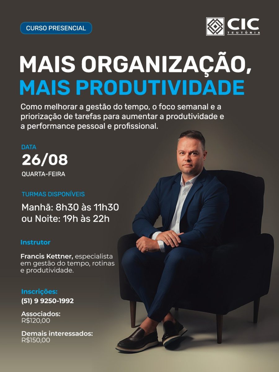 Imagem de fundo - Mais Organização, Mais Produtividade