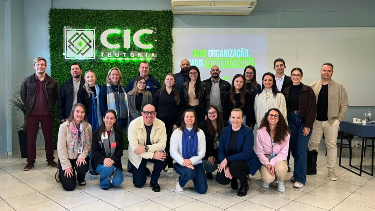 Francis na CIC Teutônia com o curso Mais Organização, Mais Produtividade